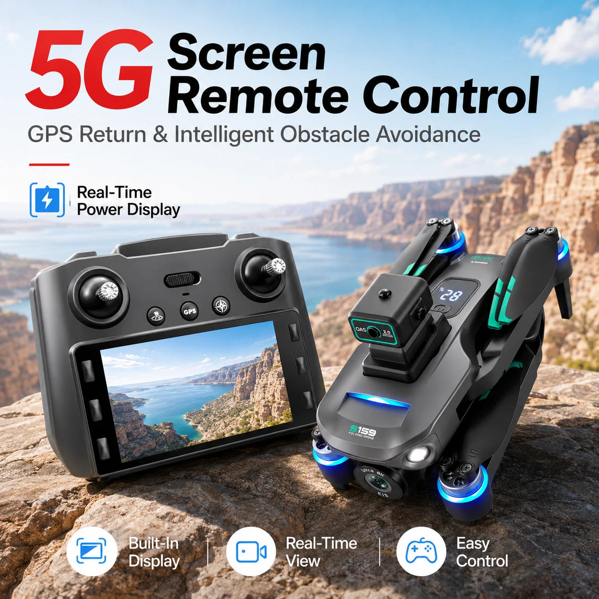 Znlyrion GPS Drone With 8K Camera And Brushless Motors