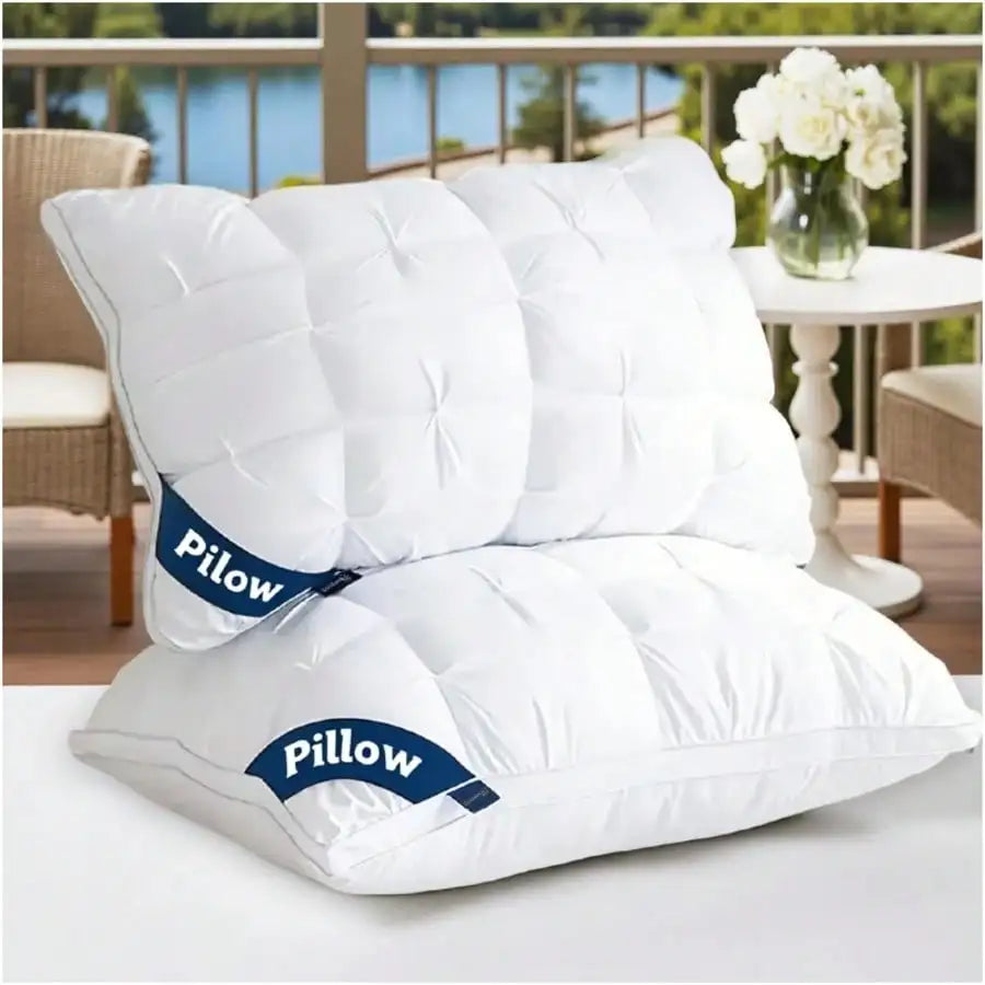 2PCS Premium Bed Pillows, King Size Set, Twisted Bread Shape Pillow Set, Suitable For Side Sleepers, Back Sleepers, And Stomach Sleepers - sf25092832159229511