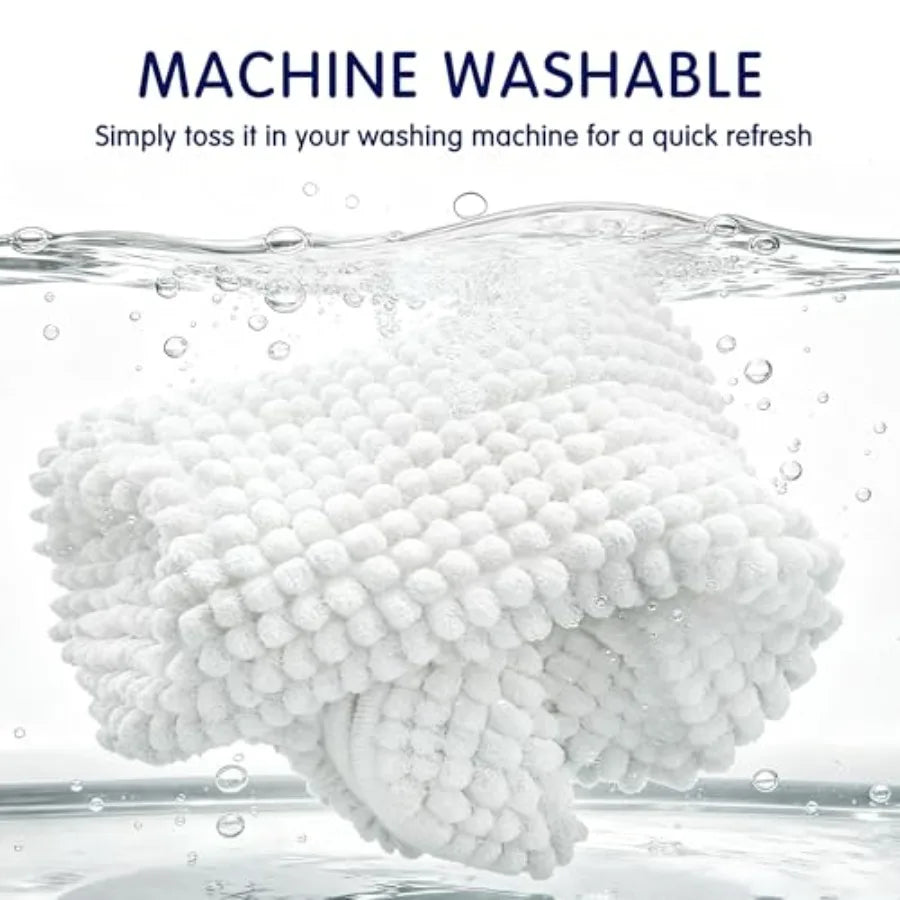 Chenille Bath Rug Soft Absorbent Quick Dry Machine Washable