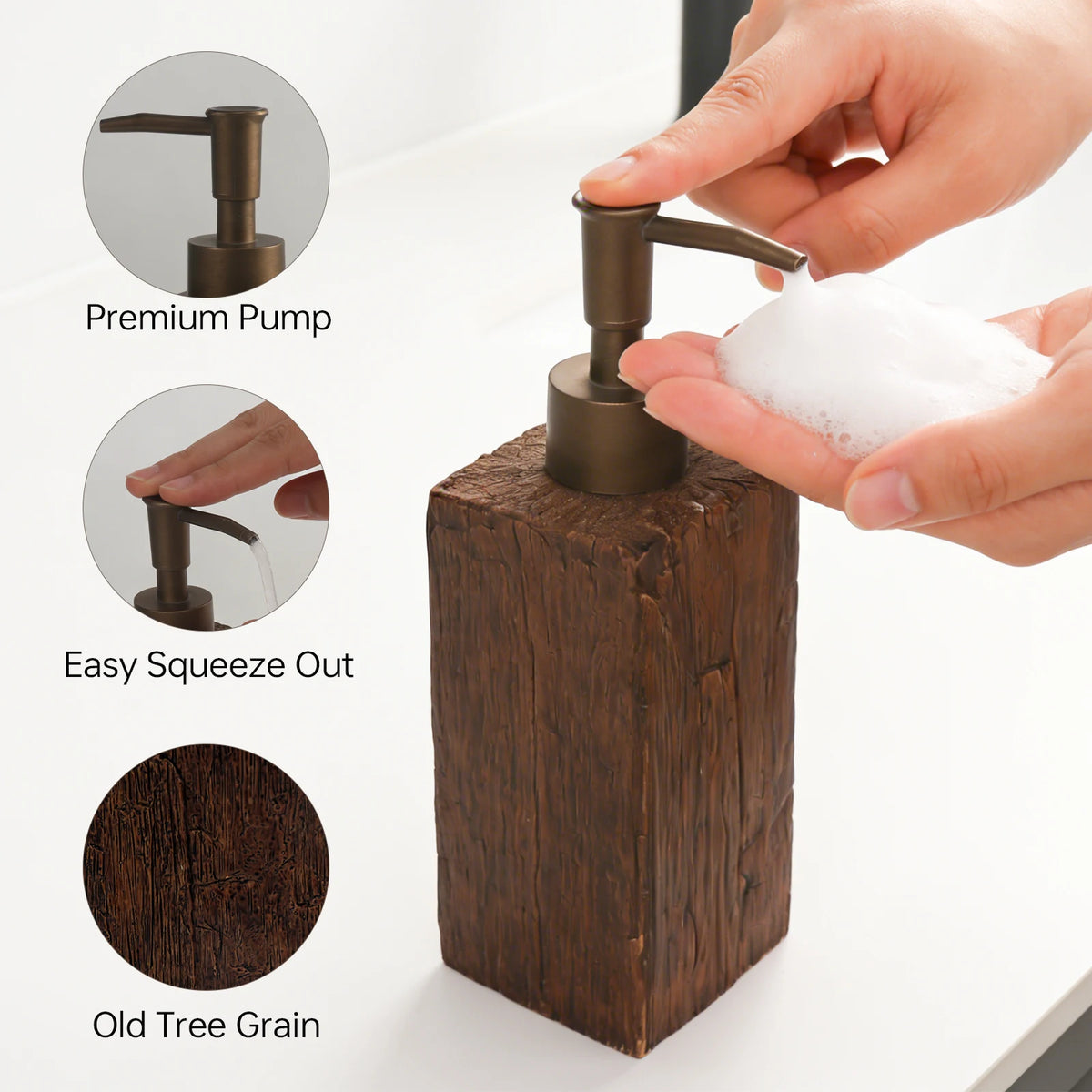 Bathroom Accessory Set, 4 Piece Bathroom Decor Accessories Sets With Texture Lotion Dispenser, Toothbrush Holder, Bathroom Tumbler, Soap Dish For Bathroom Vanity Countertop Accessories