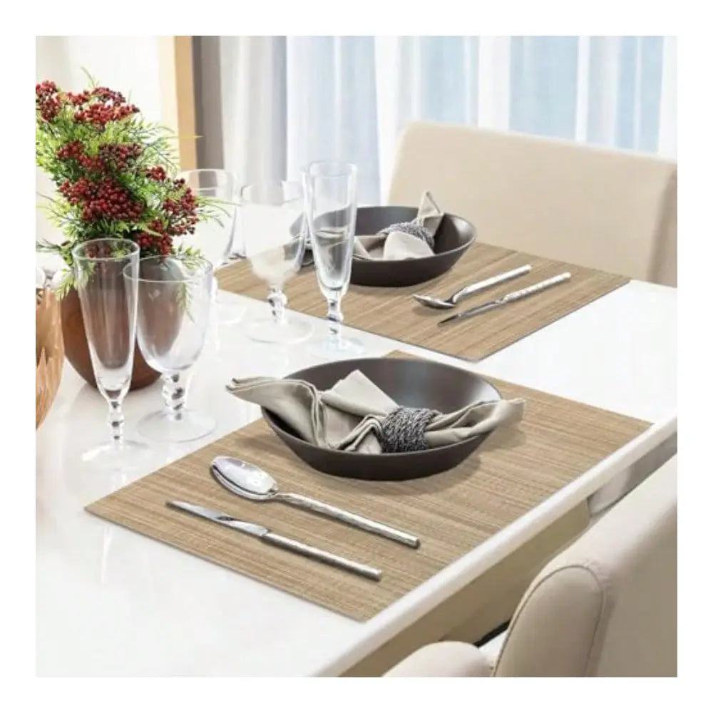 Linen Placemats Set Of 4, Washable Place Mats For Restaurant Table Protection, Kitchen And Dining Table Decoration For Home Par