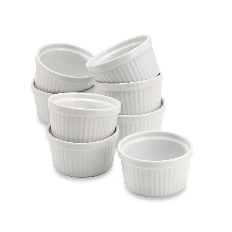 White Porcelain Ramekin, 0.42 lb