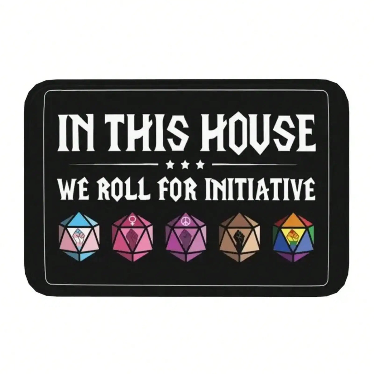 Custom Game House Initiative Doormat Non-Slip Entrance Kitchen Bath Floor Door Mats Garden Rug Carpet Footpad