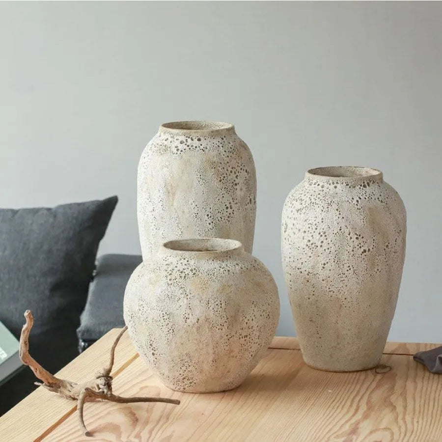 Rustic Ceramic Flower Large Vase for Living Room Entryway Table Centerpieces Kitchen Wedding Gifts Vintage Floor Tall Vase in E