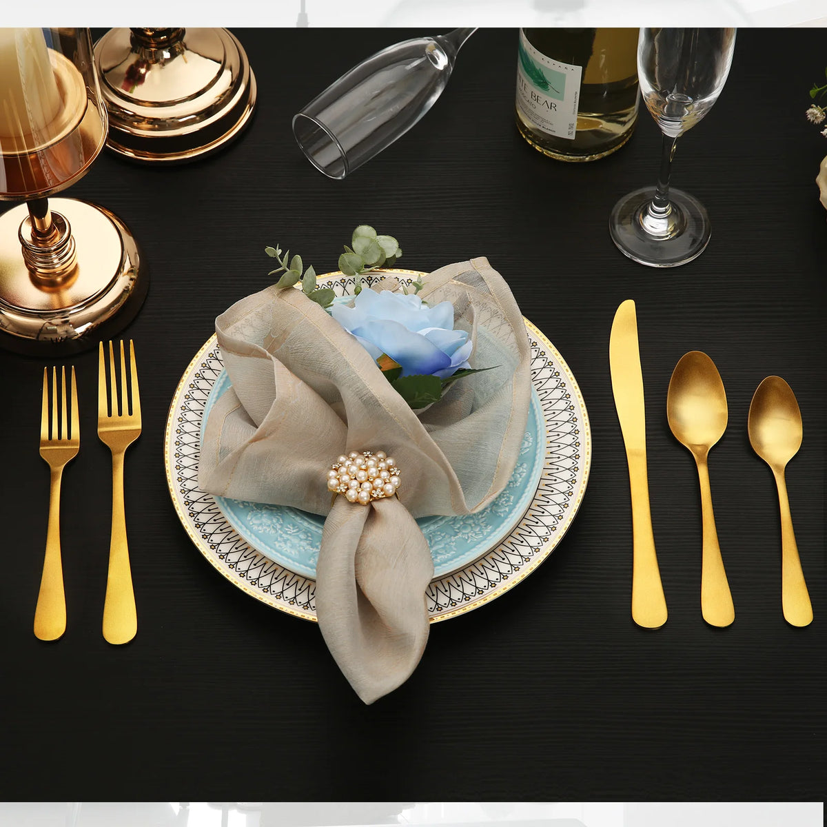 HANSMART 20 Piece Stainless Steel Flatware Set For Four