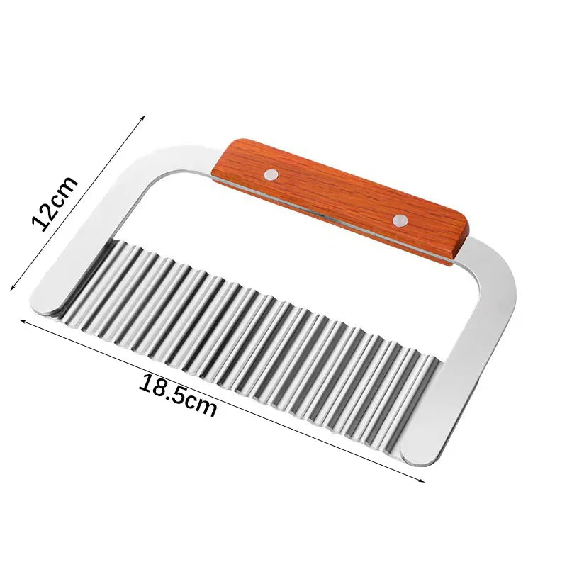 Kitchen Wavy Potato Cutter Stainless Steel Slicer Onion Chips French Fry Maker Chopper Vegetable Knife Food Crinkle Tools