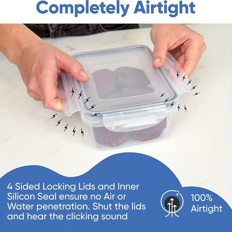 Aehome BPA Free Leakproof Plastic Food Storage Container Set