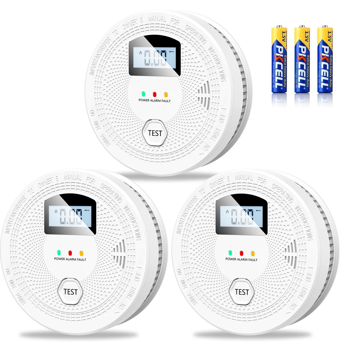 Battery Operated 2 in 1 Smoke and Carbon Monoxide Detector