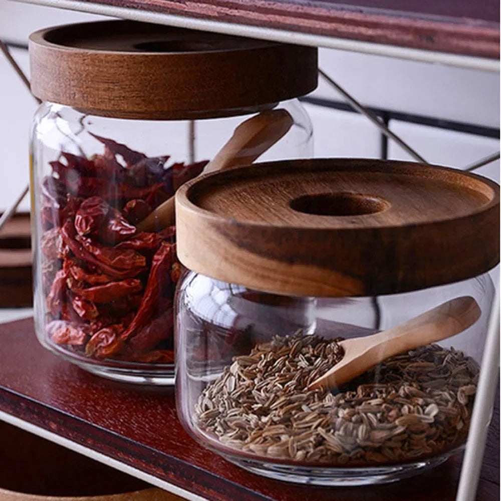 Natural Wooden Kitchen Spoons for Serving Tea Honey Sugar