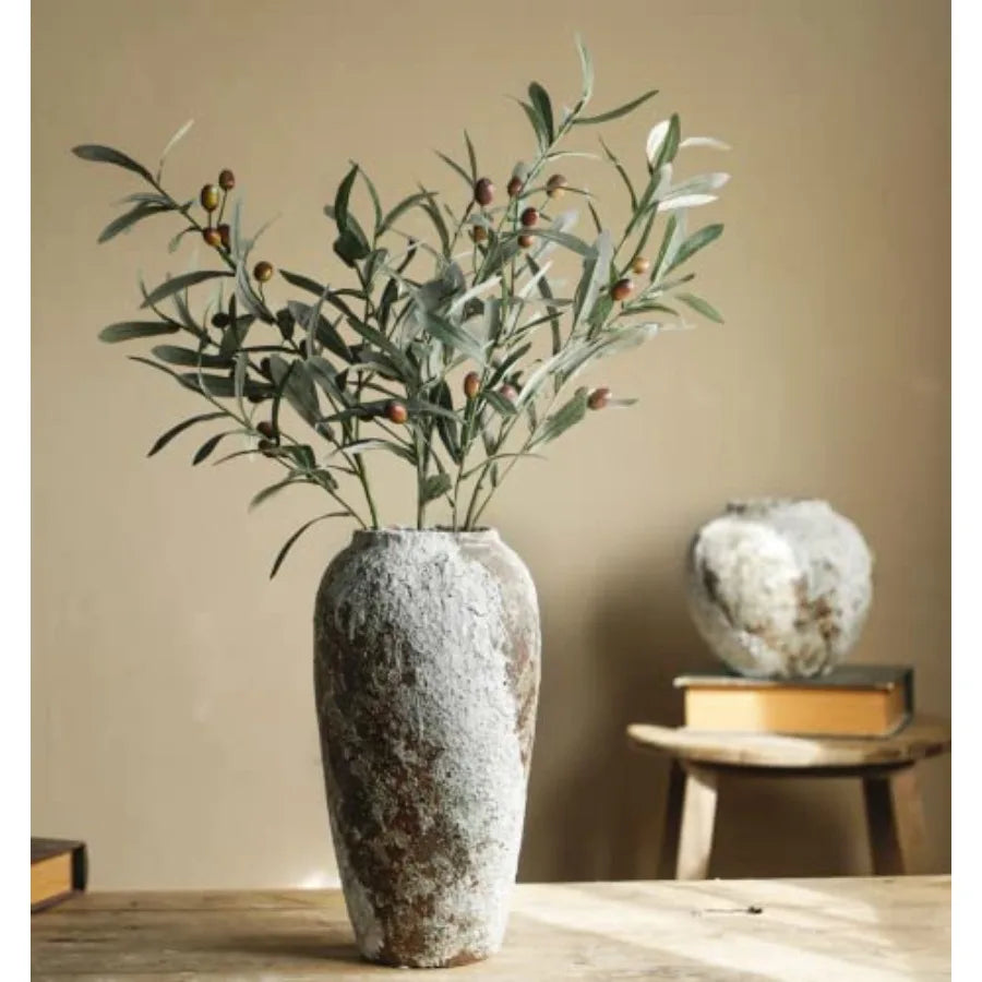 Rustic Ceramic Flower Large Vase for Living Room Entryway Table Centerpieces Kitchen Wedding Gifts Vintage Floor Tall Vase in E