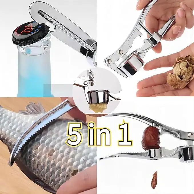 Multipurpose Garlic Press - Sturdy Metal Garlic Crusher, Easy to Clean, Ideal for Home & Commercial Kitchens