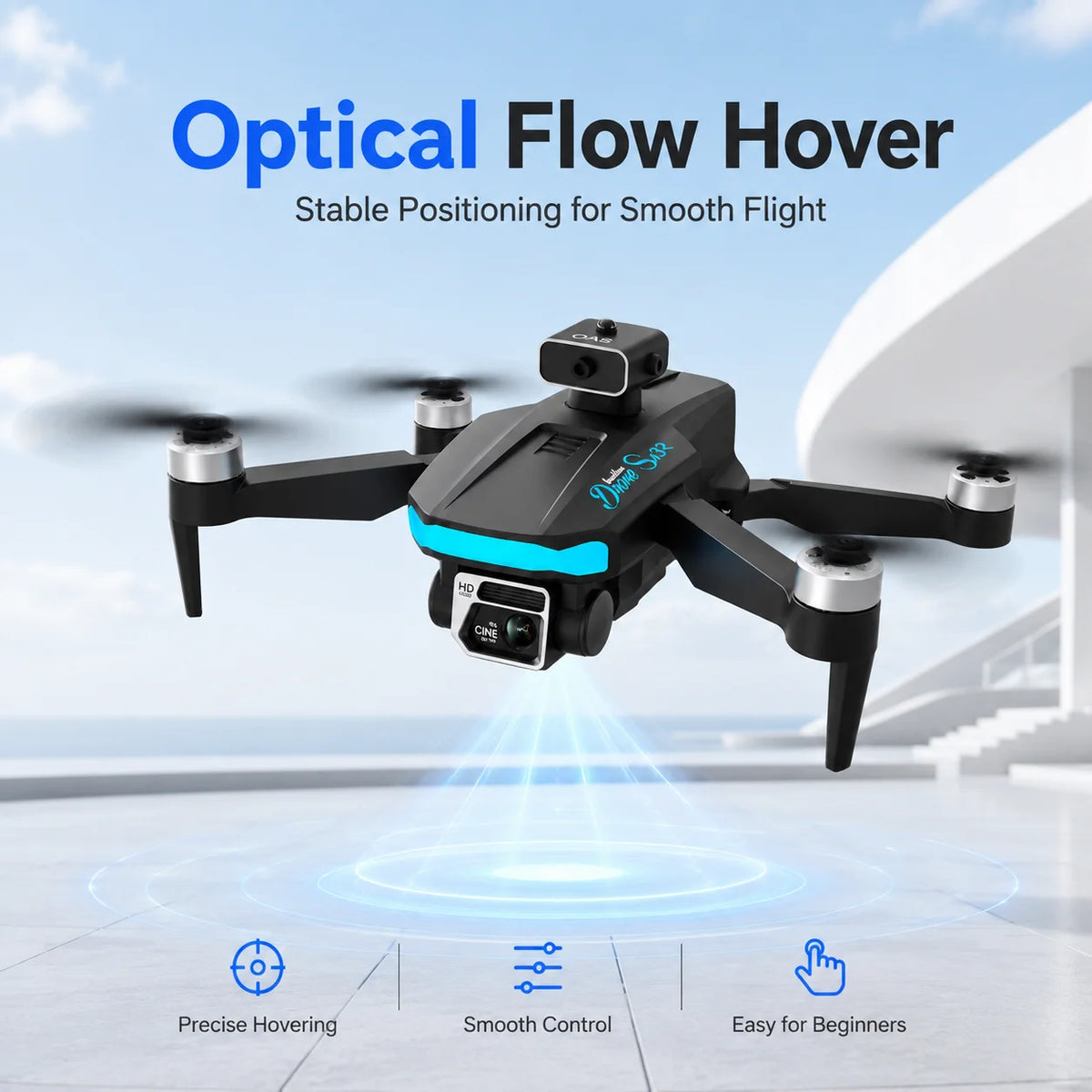 ZNLYRION 4K Dual Camera Foldable RC Drone For Beginners
