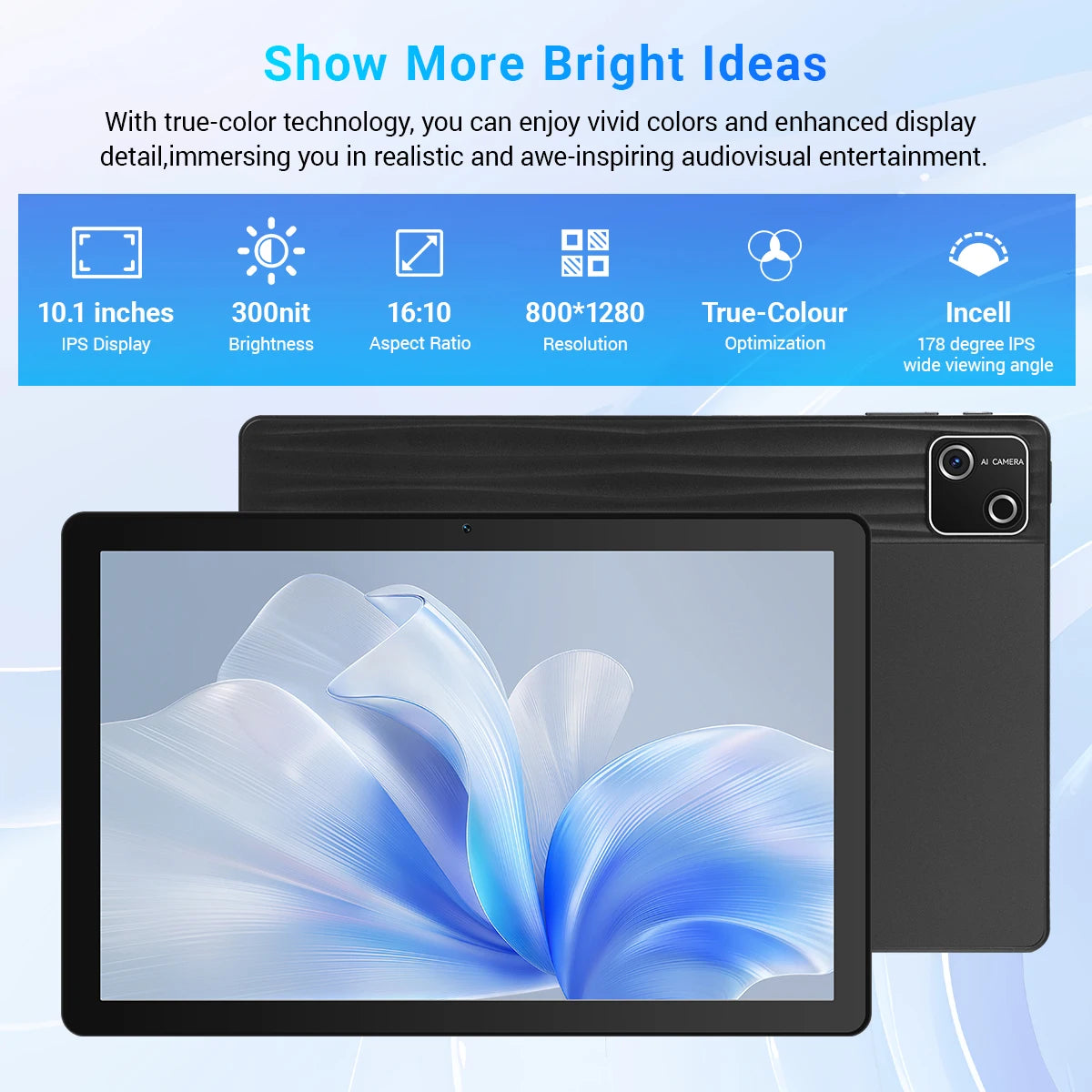 Bufo Octa Core Android 15 Tablet 30GB RAM 128GB ROM