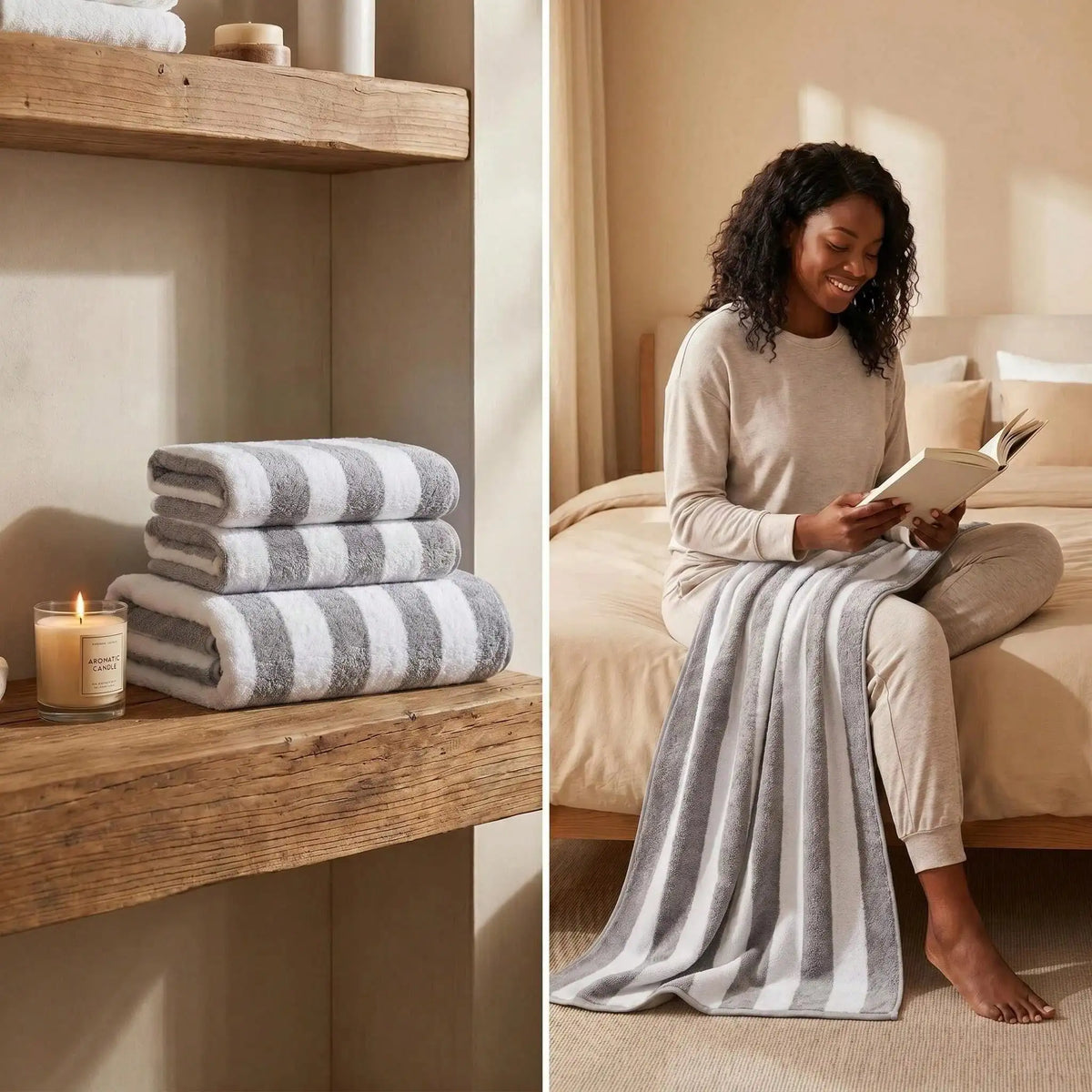 Soft Fluffy Bath Towel Quick Drying Beach Towel Household Bath Towel For Gym Hotel  Bathroom