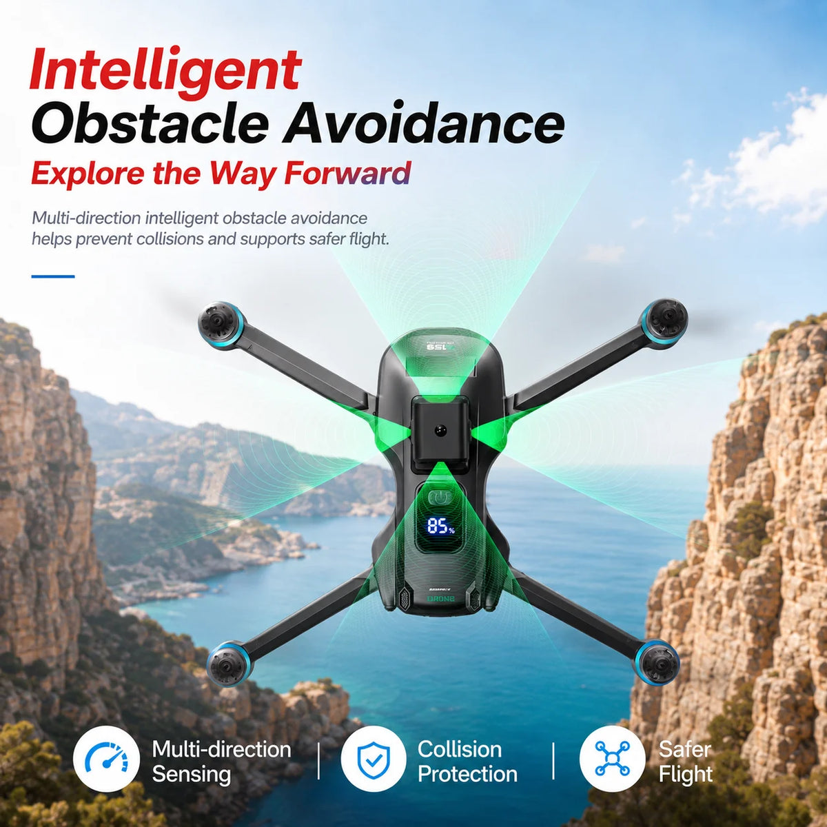Znlyrion GPS Drone With 8K Camera And Brushless Motors