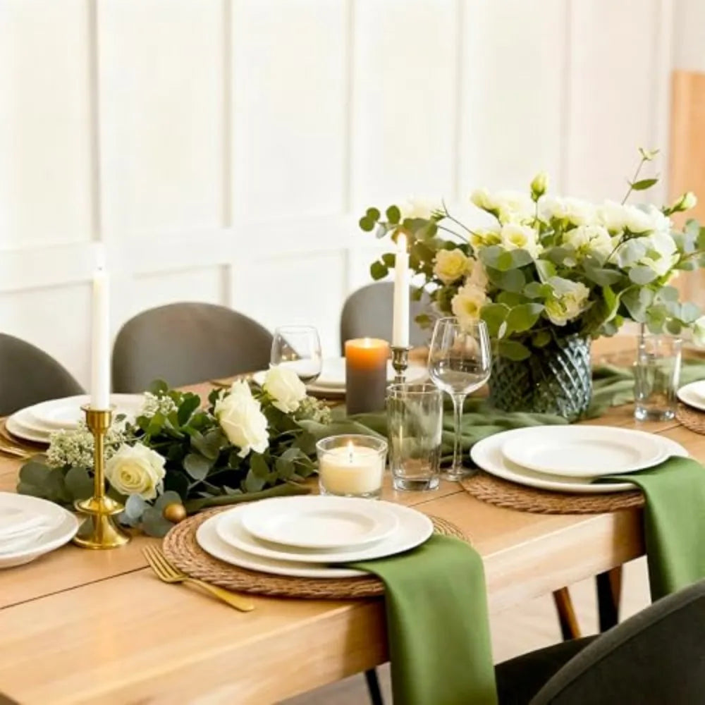 13" Round Woven Placemats Set of 12, Plate Chargers for Dining Table