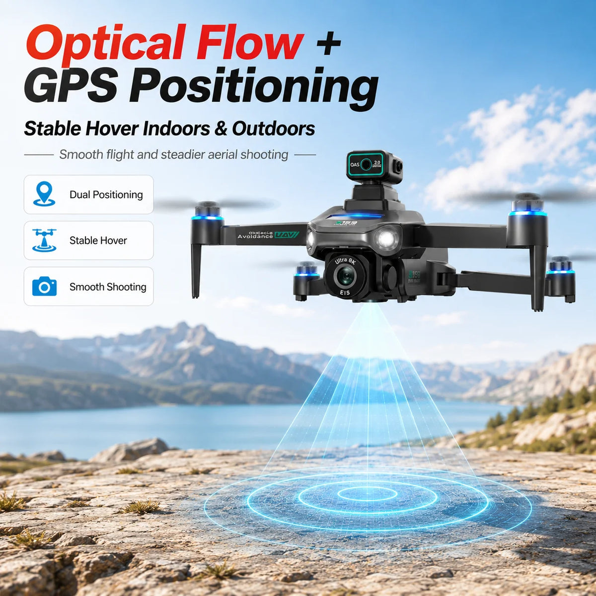 Znlyrion GPS Drone With 8K Camera And Brushless Motors