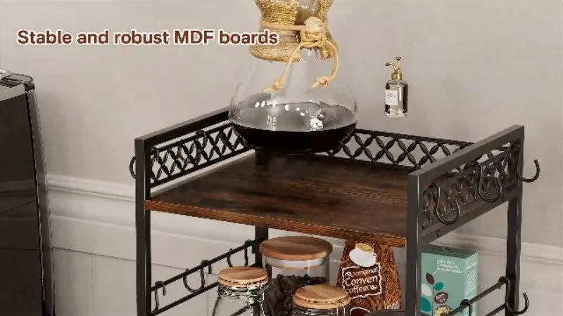 Coffee Bar Organizer Coffee Station K Cup Holder for Countertop