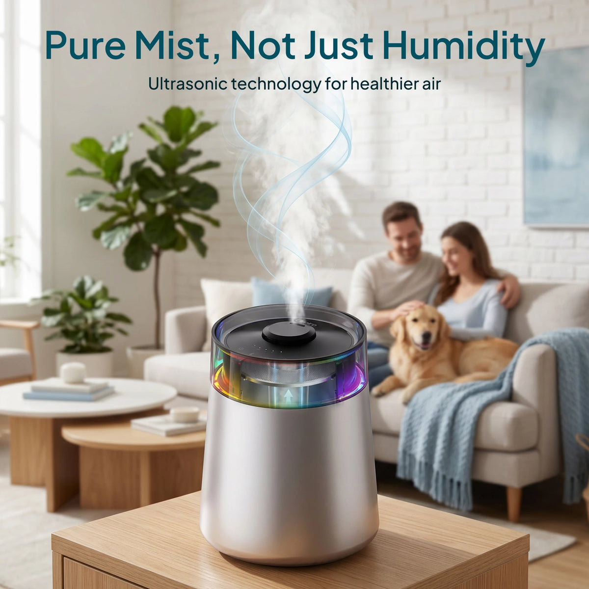 Livatro Ultrasonic Cool Mist Humidifier For Bedroom And Home