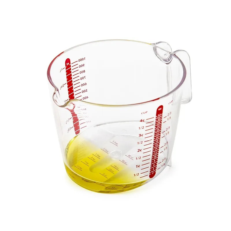 3 Piece Liquid Measuring Cup Set with Easy Read Measurements