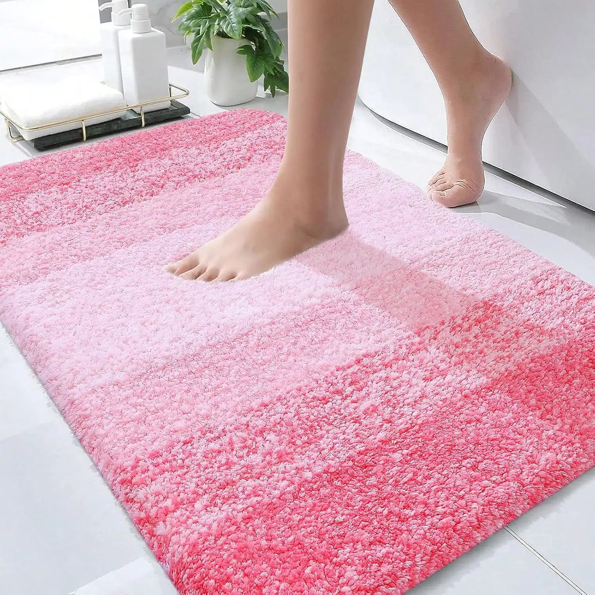 Bathroom Rugs Mat Extra Soft Absorbent Microfiber Bath Rugs, Rubber Backing, Quick Dry, Machine Washable Bath Mats For Bathroom Floor, Tub And Shower, Home