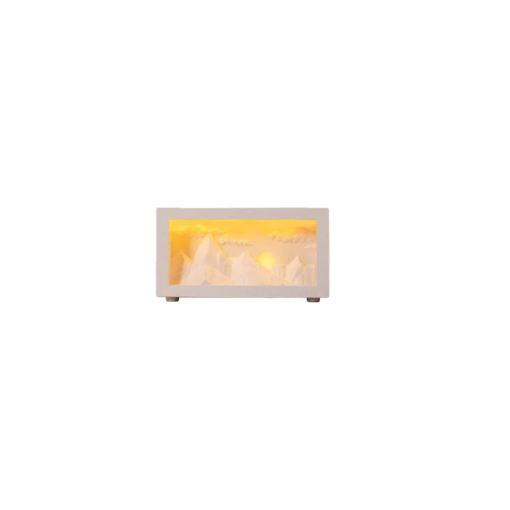 2026 New Sunrise Golden Mountain Themed Air Diffuser Humidifier, Aromatherapy Essential Oil Diffuser, Ultrasonic Aromatherapy Humidifier with Timer, Suitable for Home, Bedroom, Office, yoga Room.