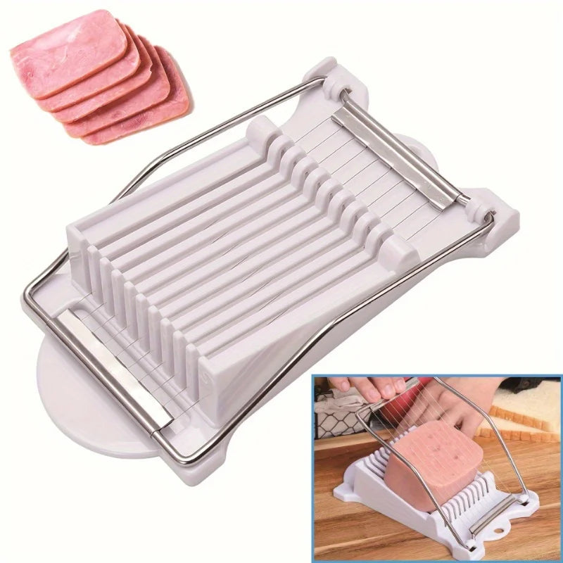 Luncheon Meat Slicer, Manual Ham Slicer, Lunch Meat Ham Slicer, Household Fruit Cutter Kitchen Egg Cutter, Banana Slicer