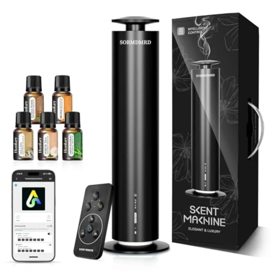Waterless Scent Diffuser Starter Kit With Aluminum And Essential Oils