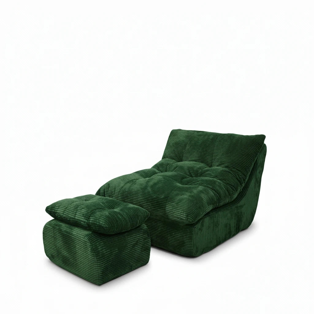 80cm Sponge Modern Compression Single Lazy Sofa Chair Soft Backrest Leisure Armchair for Small Apartment Balcony Living Room Bedroom Study Minimalist Tatami Lounge Seat