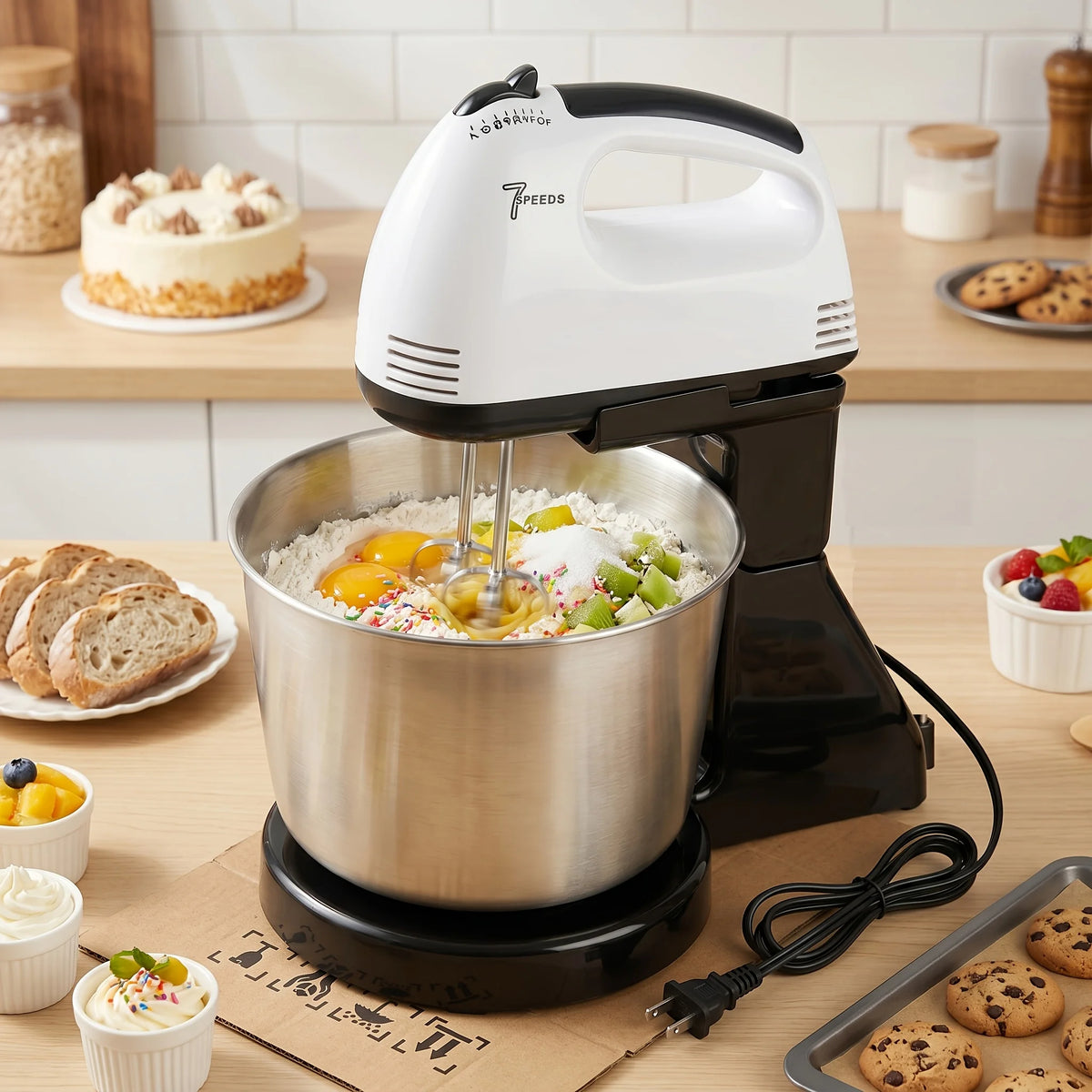 Electric Egg Beater, Cream Mixer, Household Egg Beater, Cross-Border Mixer