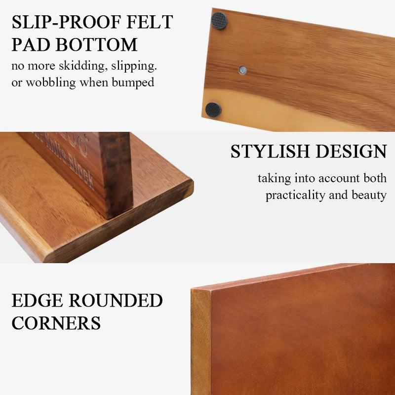 1PC Upgraded Home Kitchen Double-sided Wooden Magnetic Knife Block Kitchen-Friendly Kitchen Accessories for Kitchen Convenience Exceptional User Experience No Drilling Storage Magnetic Stands Organizer Tools