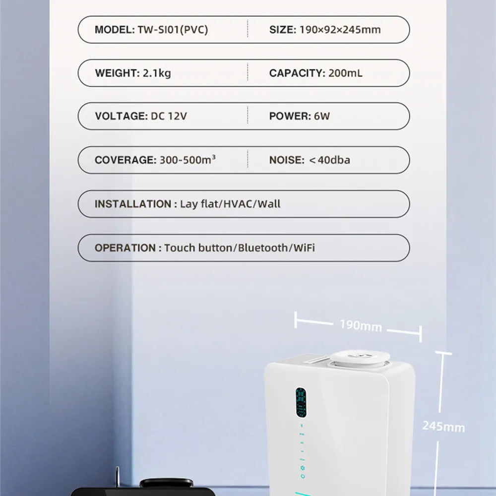 NAMSTE Home Fragrance Diffuser 200ml with WiFi Bluetooth App