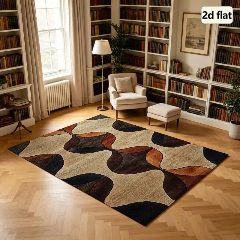 1 Piece Abstract Geometric Area Rug, Soft Comfortable, All Seasons, Lightweight Easy To Care, Living Room Decor, Bedroom Decor, Entryway Decor, Autumn, Winter, Home Floor Decoration