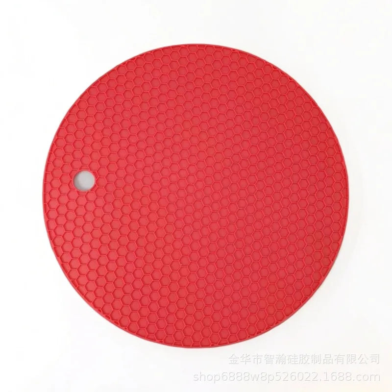 Honeycomb Silicone Trivet Mat Heat Resistant Anti‑Scald Table Protector Non‑Slip Pot Dish Cup Coaster Kitchen Gadget
