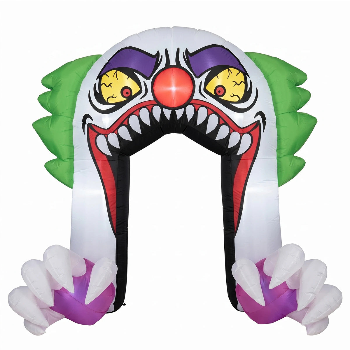 5ft Halloween Inflatable Clown Arch For Trunk Or Treat Car Decorations With Led Lights Built-In Blower Outdoor Yard Lawn Party