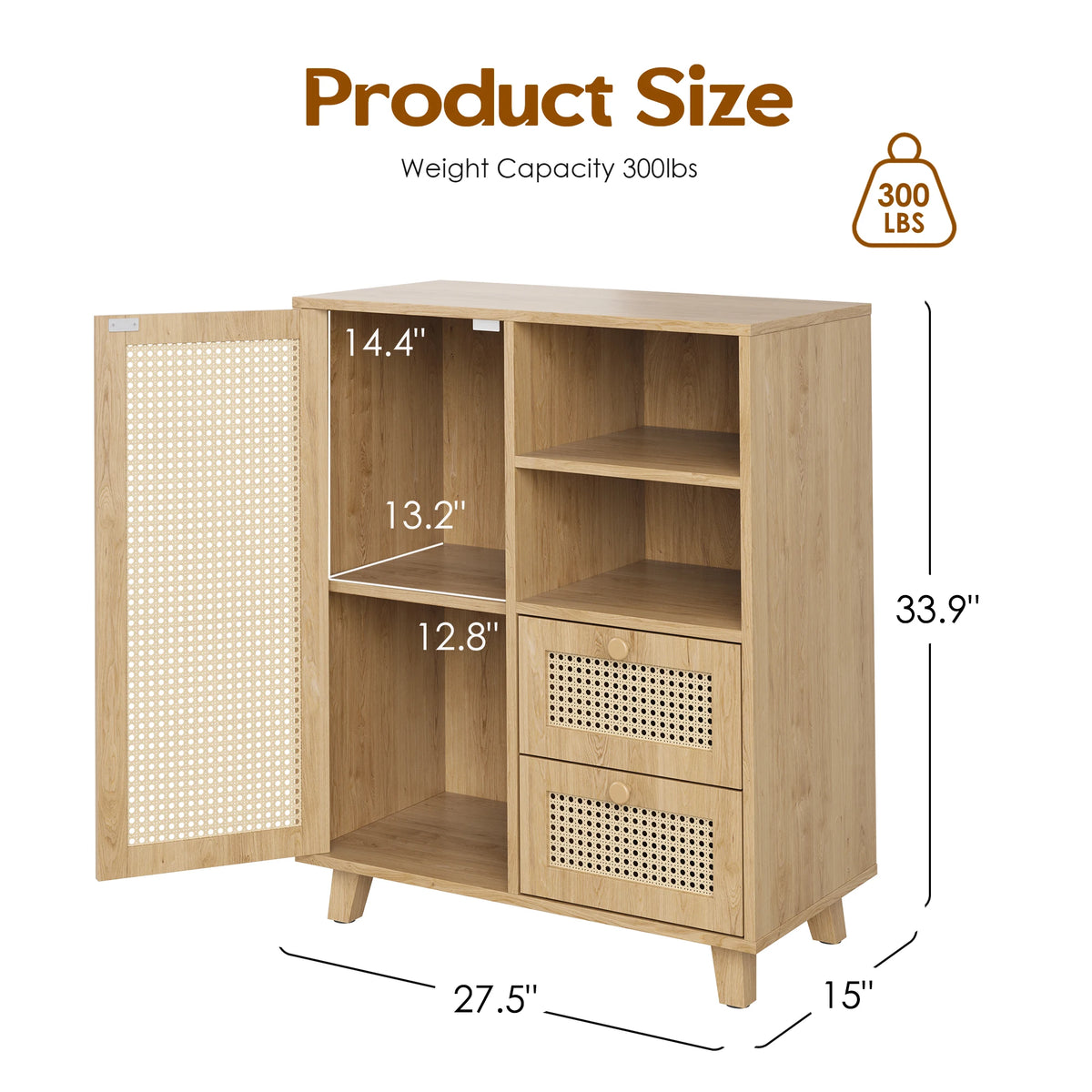 FARINI Modern Sideboard Cabinet With Wine Racks And Storage