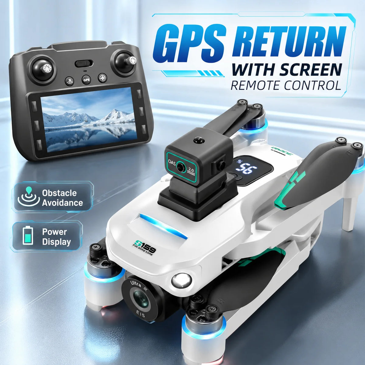 ZNLYRION Brushless GPS Drone With 8K Camera 20 Minute Flight