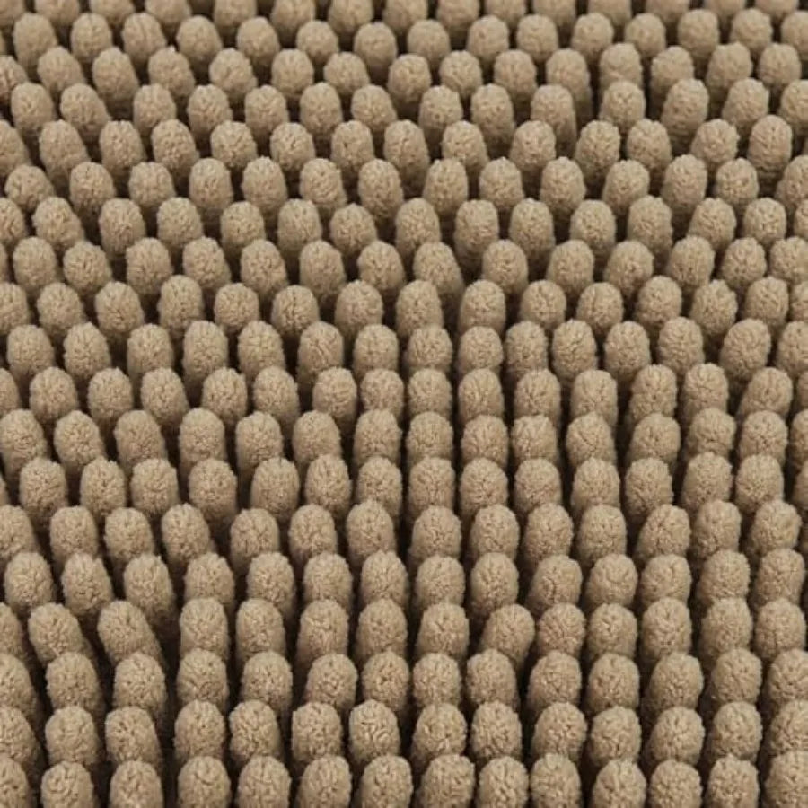 Non Slip Microfiber Bath Mat With Rubber Backing Quick Drying