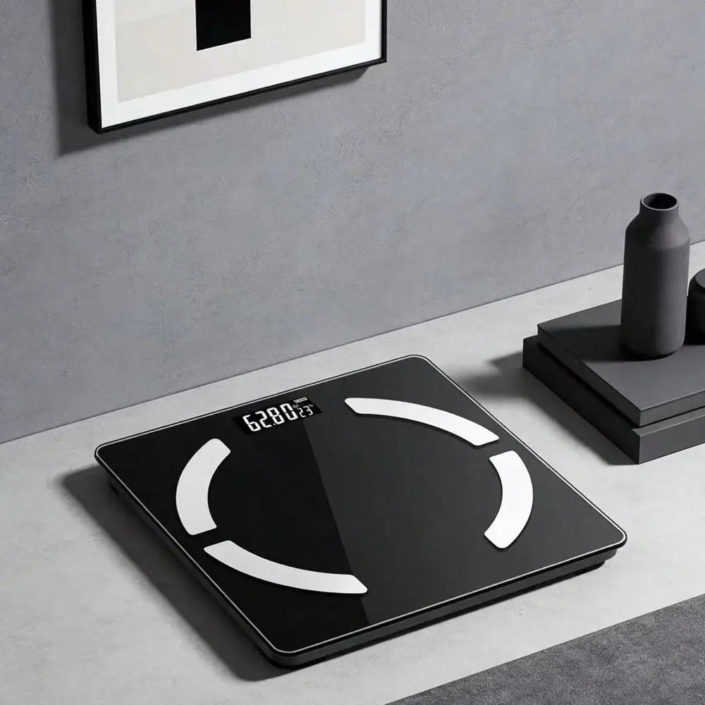 Digital Bathroom Scale, Body Weight Scale, Glass Panel, Large Backlit Display, Home Weighing Scale, Household Essential
