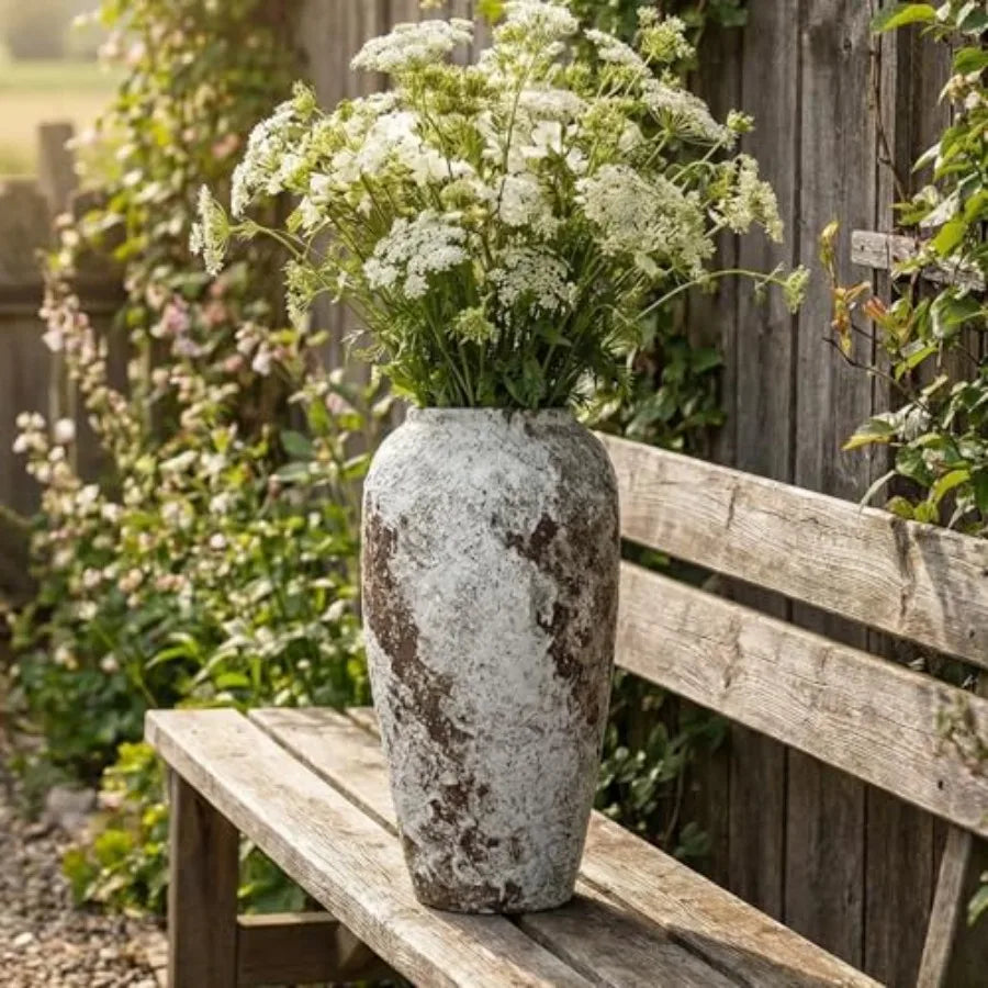 Rustic Ceramic Flower Large Vase for Living Room Entryway Table Centerpieces Kitchen Wedding Gifts Vintage Floor Tall Vase in E