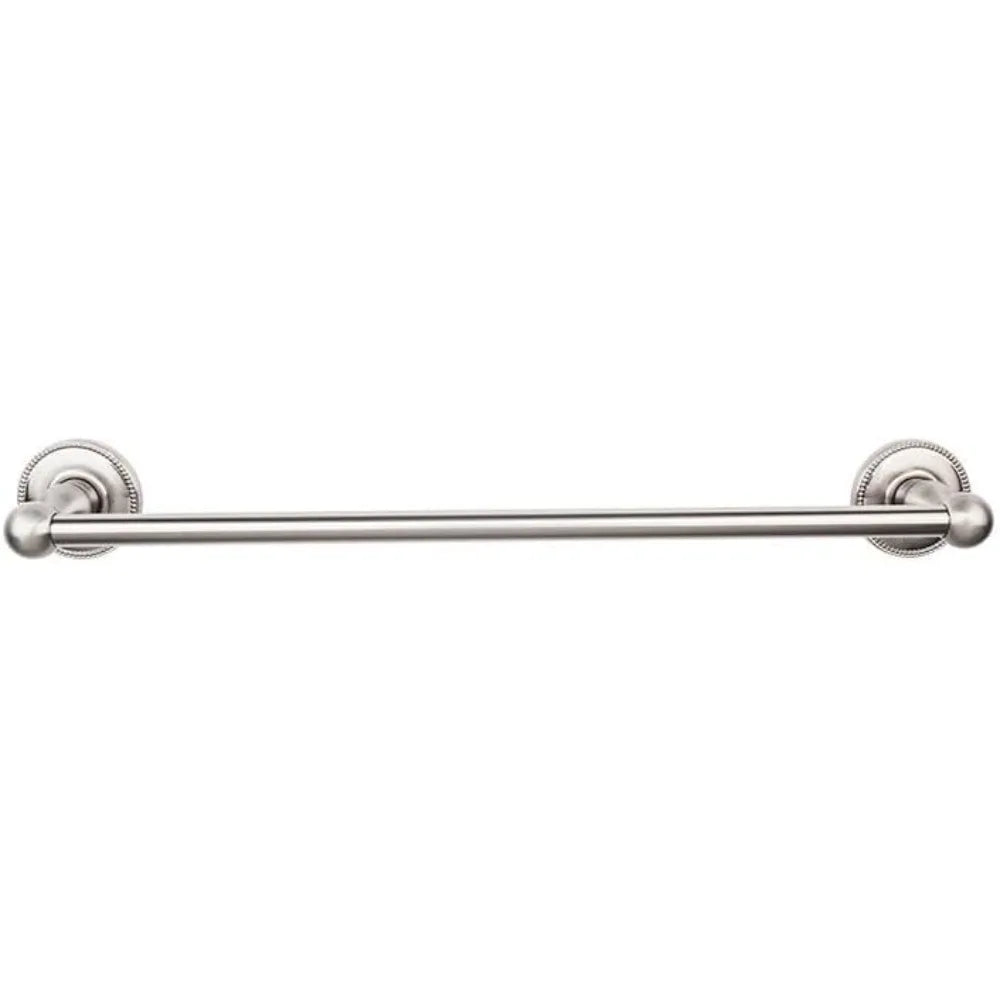 Top Knobs ED10ORBF Edwardian Bath 30 Inch Single Towel Bar Rope Backplate, Oil Rubbed Bronze