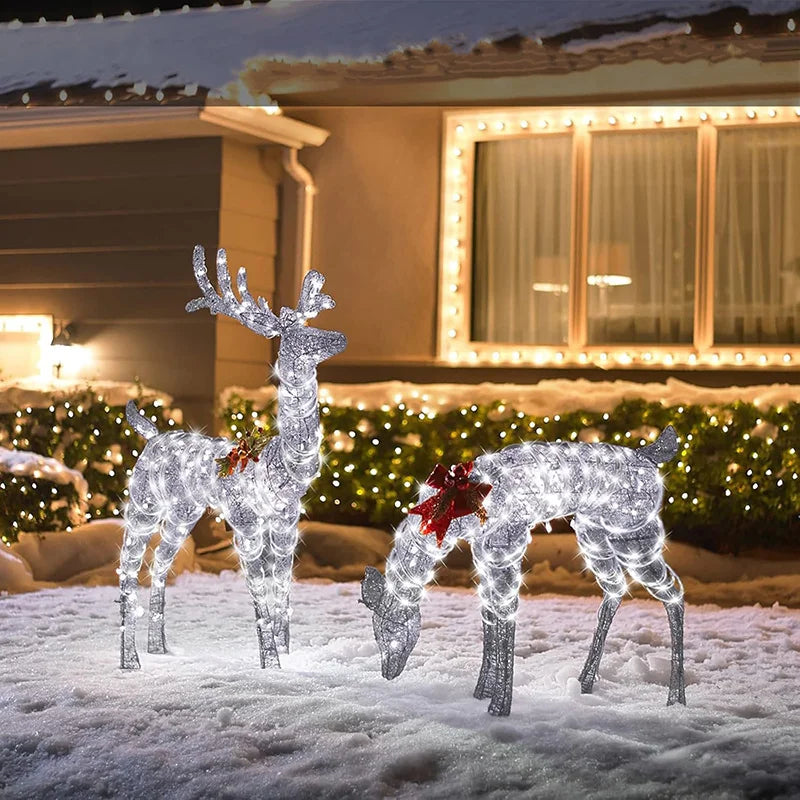 33ft Solar- Outdoor String Lights with 100 LEDs - Solar Rope Lights for Garden, Yard, Tree, Party, Wedding, Christmas, Halloween - Warm White/Cold White/Rainbow Color Changing ( -in Adapter Compatible, -like, No