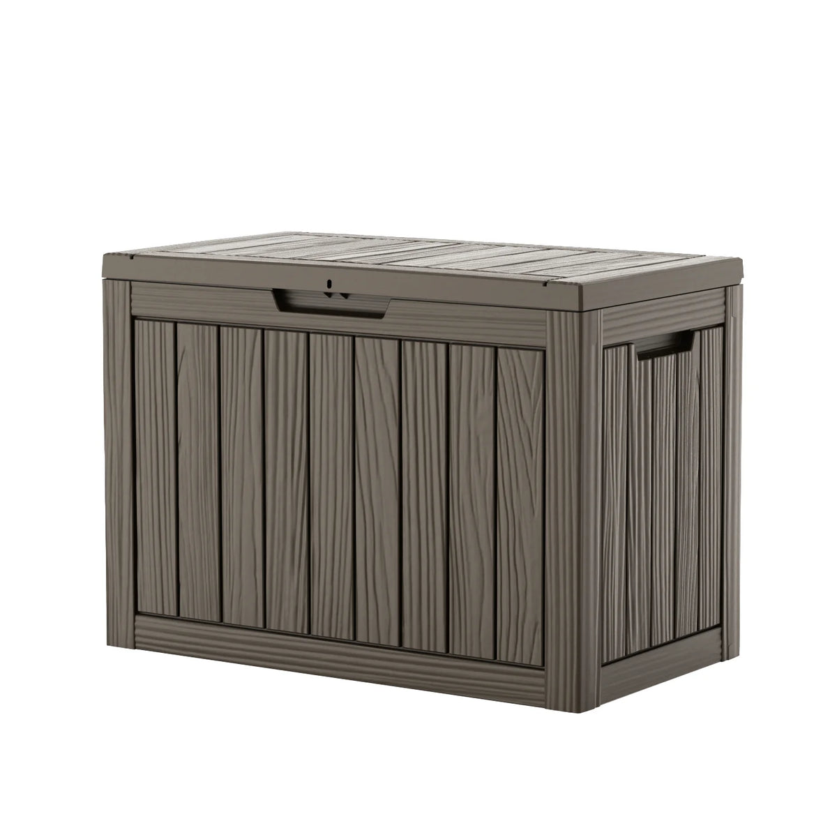 260 Gallon Weather Resistant Resin Deck Storage Box Lockable Waterproof Outdoor Patio Garden Pool Storage Chest for Cushions Tools Supplies