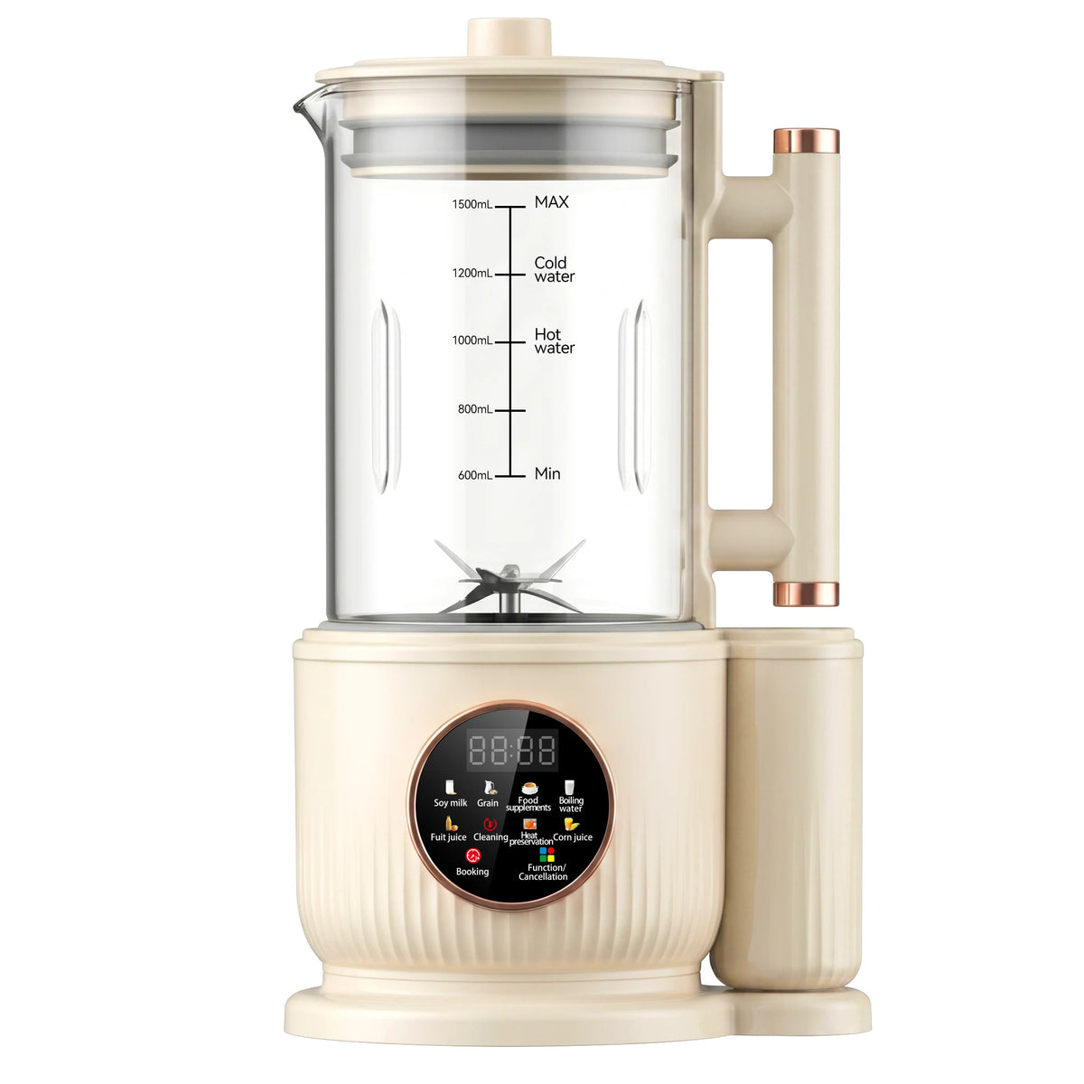 Automatic Nuts Milk Maker, Plug and Play 1500ML Milk Maker, Nut Milk Machine, Multifunctional Juicer for Coffee, Grain and Juice