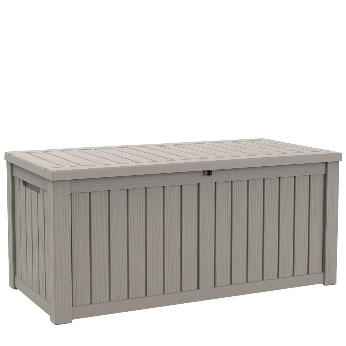 260 Gallon Weather Resistant Resin Deck Storage Box Lockable Waterproof Outdoor Patio Garden Pool Storage Chest for Cushions Tools Supplies