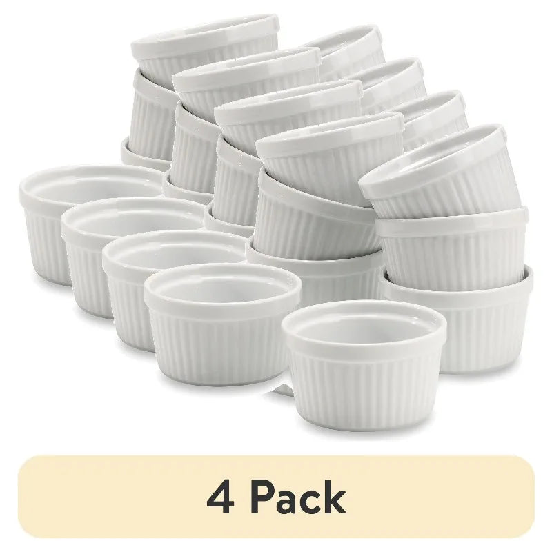White Porcelain Ramekin, 0.42 lb