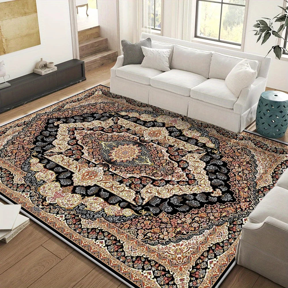 Soft and Luxurious Bedroom Rug Available in Multiple Sizes, Simple and Elegant Entryway Rug. Velvet Rug - Durable,, and Machine-washable, Suitable for Living Room, Bedroom, and Foyer