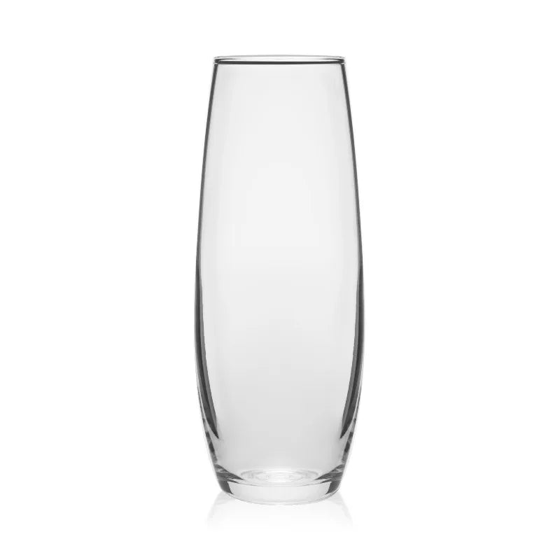 (2 pack) Clear Glass Bud Floral Vase, 6"