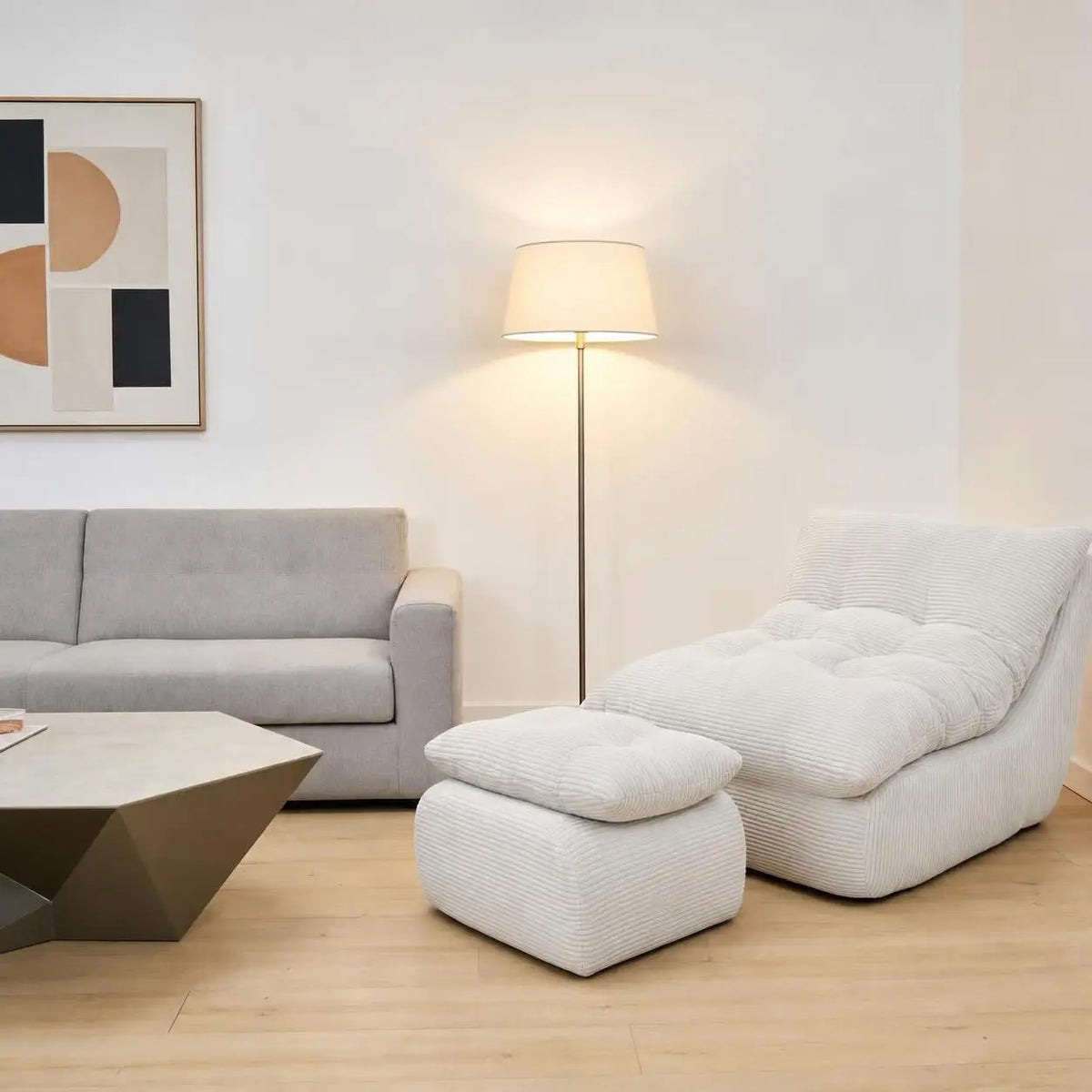 80cm Sponge Modern Compression Single Lazy Sofa Chair Soft Backrest Leisure Armchair for Small Apartment Balcony Living Room Bedroom Study Minimalist Tatami Lounge Seat