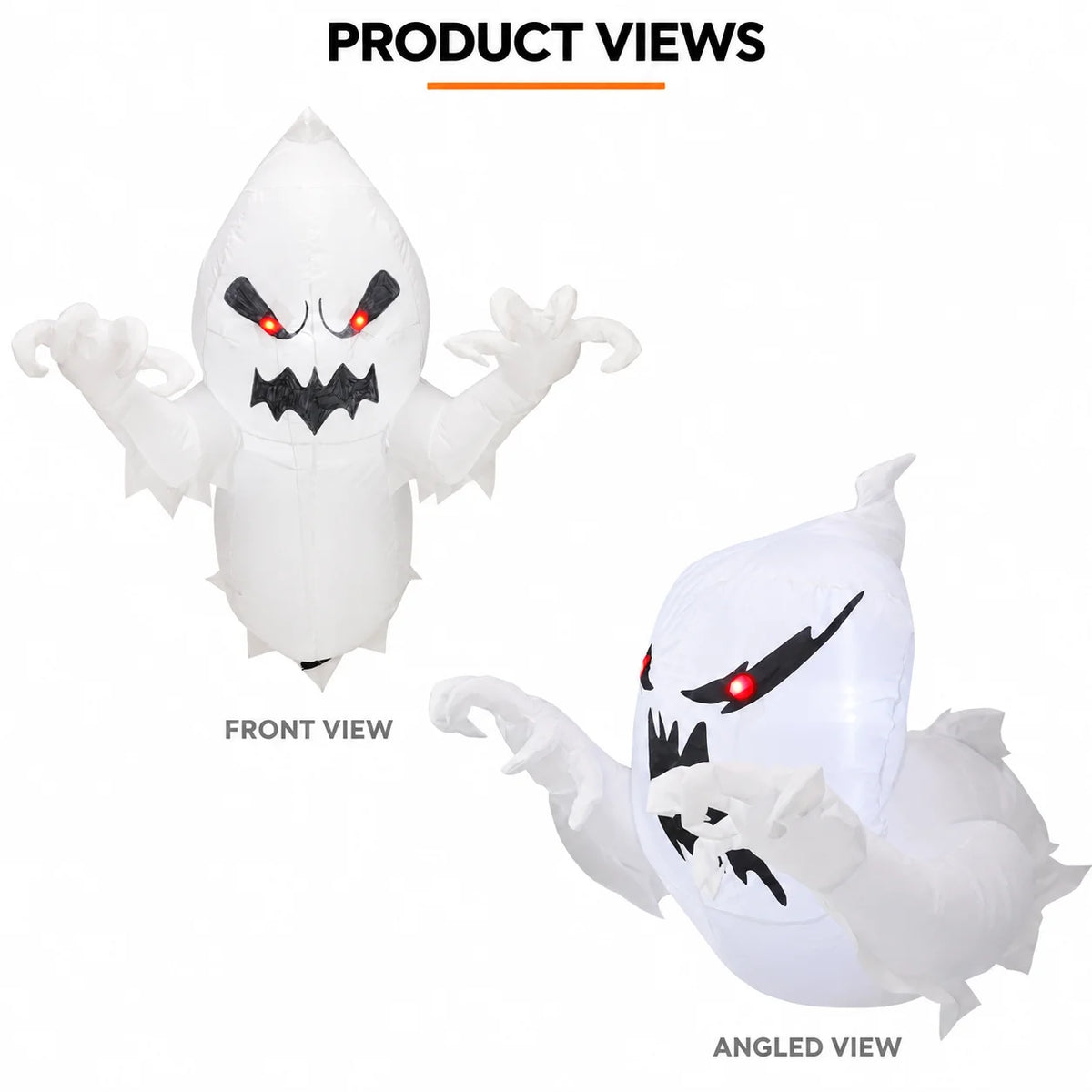 Halloween Inflatable Ghost Decoration 3.3FT Blow Up Ghost Broke Out From Window Spooky Airblown Prop with Built-in LED Lights for Indoor Outdoor Yard Garden Lawn Party Haunted House Decor Inflatable Toys for Kids USA Stock Fa